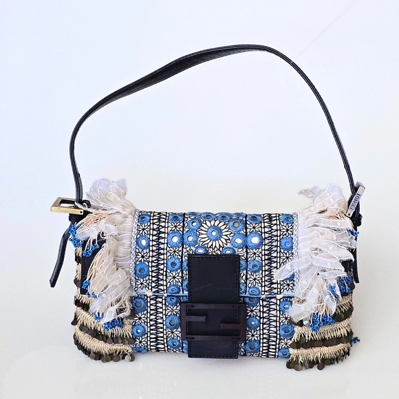 Fendi Baguette Beaded Fringe Mirror Detail - Picture 13 of 15
